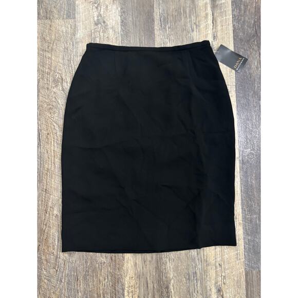 Dana Buchman Black Pencil Skirt Size 12 - Picture 1 of 5